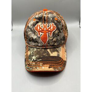 Kings Camo With Orange Deer Design Adjustable Camouflage Hat R3